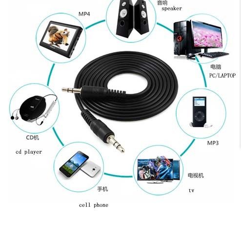 Premium 3.5mm Stereo Audio Cable Lead Cord FOR Portable Audio Dock Speaker