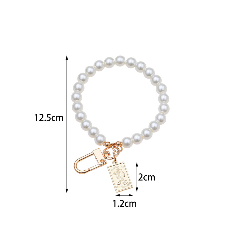 Phone Lanyard Detachable Cord Pearl Lanyard Strap For Mobile Phone Accessories With Sticker Universal Cell Phone Bracelet Strap