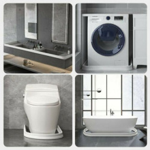 Silicone Water Barrier 0.8M/ 1M/ 1.5M For Bathroom White Water Separation Flood Barrier Water Blocker Bothroom Accessories