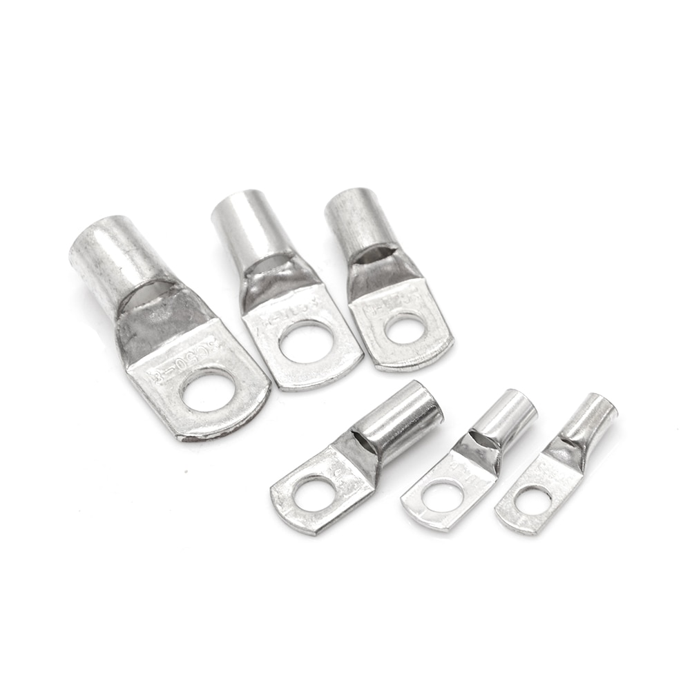 20 stk  sc6-5/6 m4/m5/m6/m8 bolthul fortinnet kobberkabelsko batteriterminaler 4 mm 2 6 mm 2 10/16/25 mm 2 35/50 mm 2 4mm 5mm 6mm 8mm