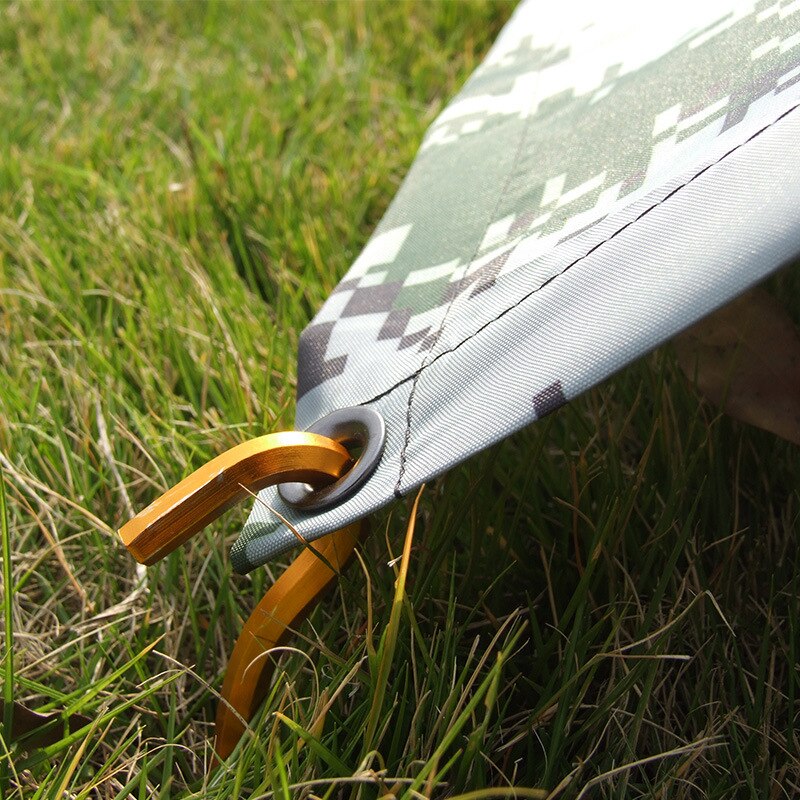 Outdoor-bergsteiger-zeltunterlage, strapazierfähiges oxford-gewebe, wind- und regendicht, sonnenschutz, picknick- und grillmatte 3*3 m