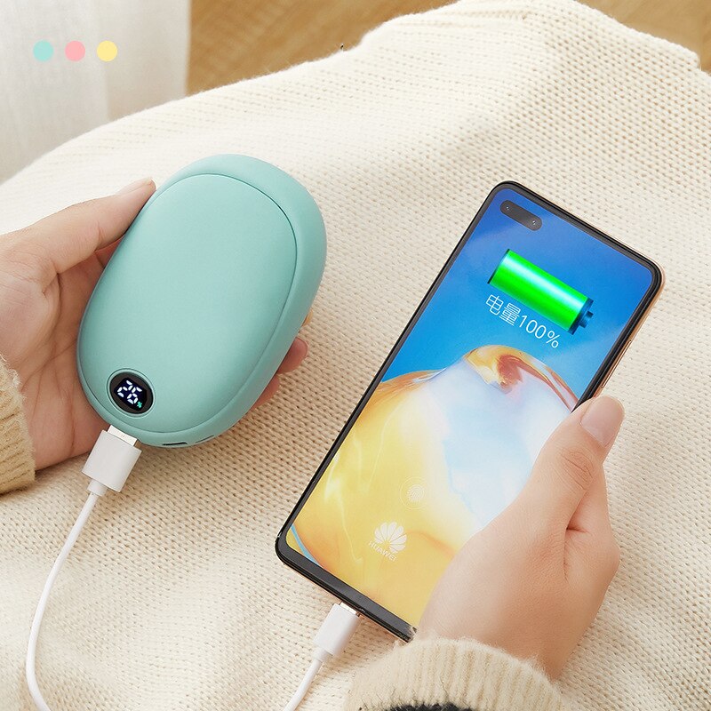 15000mAh Powerbank Portable Charger Hand Warmer Heater Poverbank External Battery For iPhone 11 Samsung S20 Xiaomi mi Power Bank