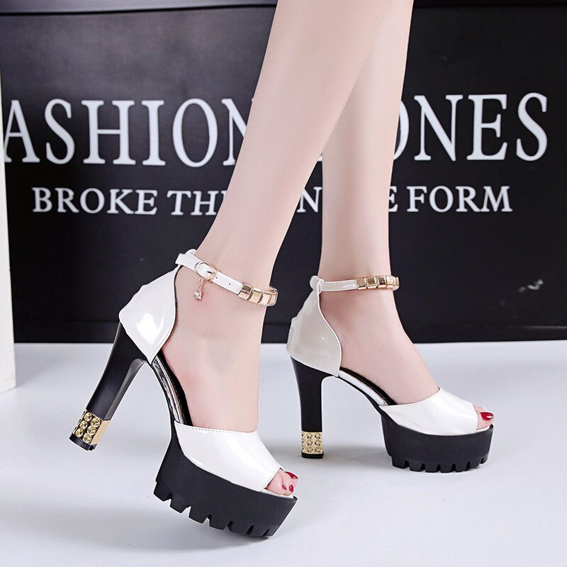 Peep Toe Platform High heels Pumps Women Shoes women heels sandals wedding shoes Sandalia Feminina plataforma
