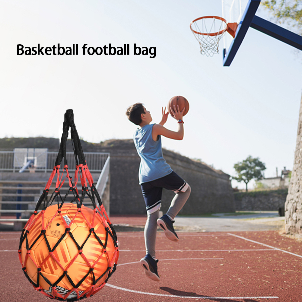 Professionele Basketbal Nylon Netto Tas Multi-Use Sport Bal Draagbare Mesh Opslag Netwerk Tassen Voor Volleybal Voetbal Voetbal