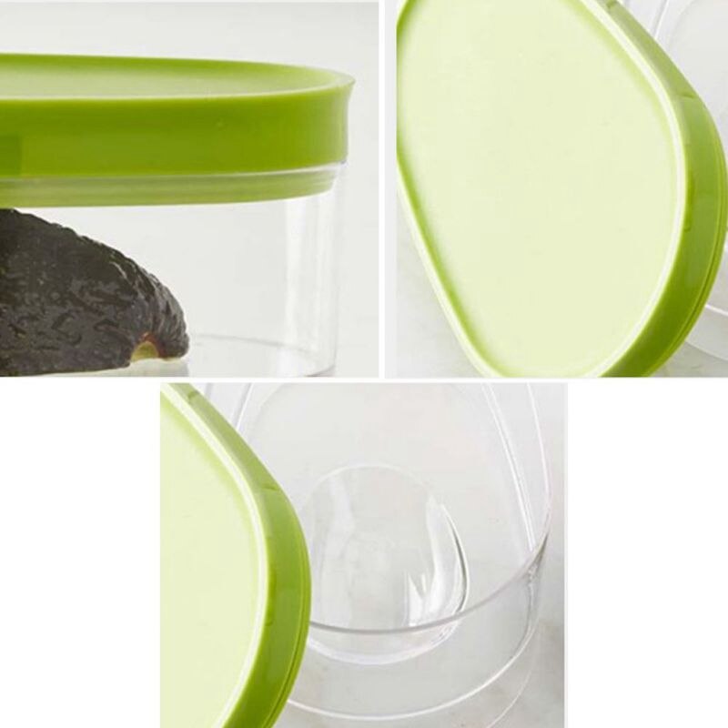 Mini frukt- og grønnsaksboks for avokado-avokado-oppbevaring i plast oppbevar friskt tilbehør til kjøkkenfrukt