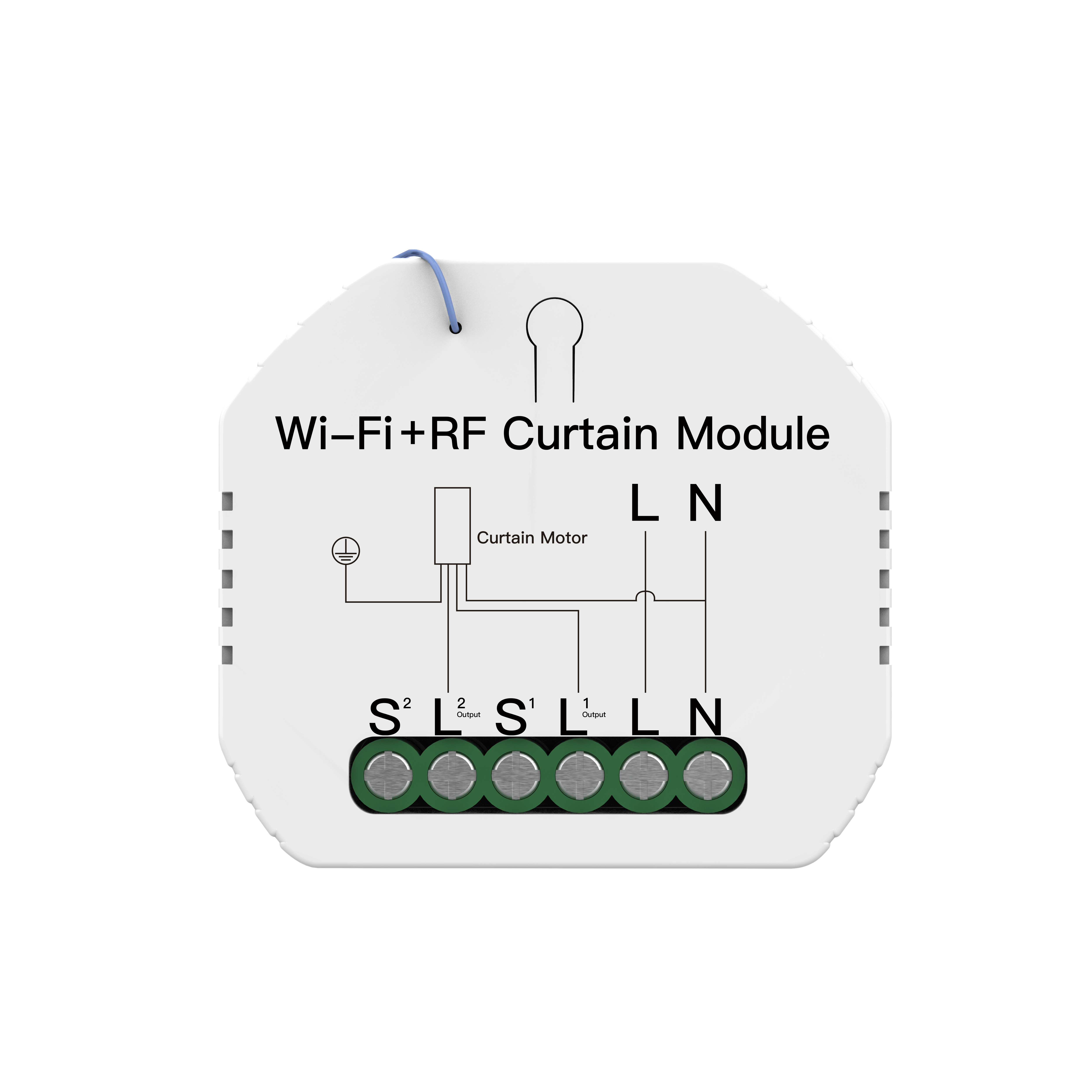Interruptor de módulo de cortina inteligente WiFi RF para Motor de persiana enrollable eléctrico Tuya trabajo de Control remoto inalámbrico con Alexa Google Home: Roller Blinds Module