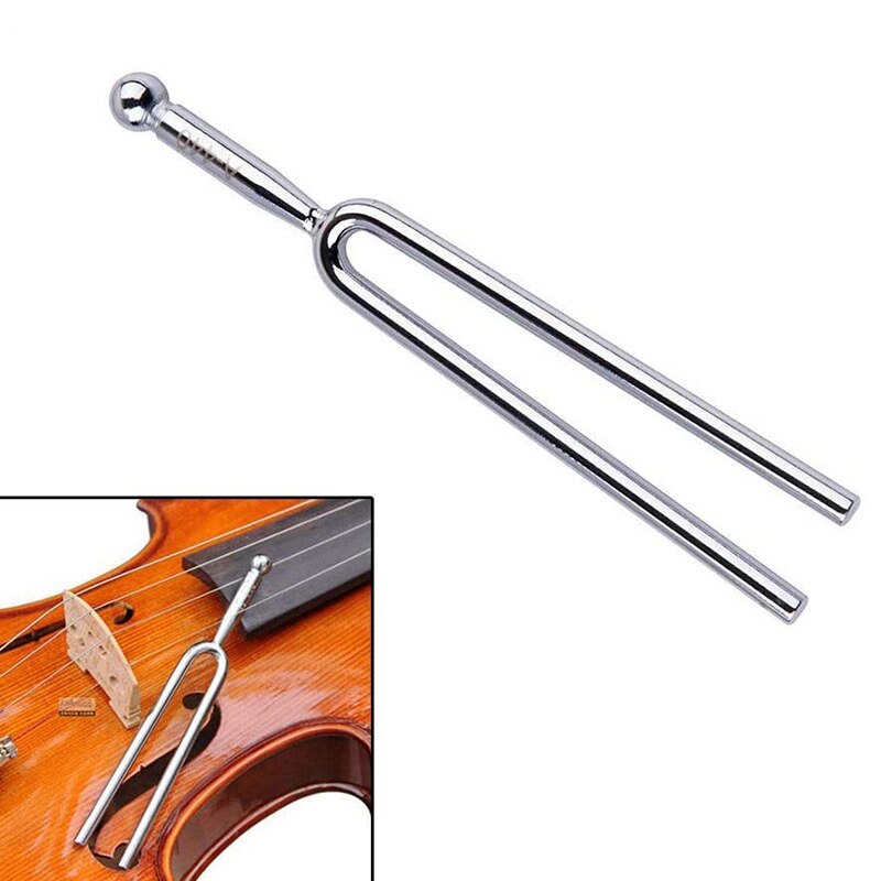 Tuning Fork,A440Hz Tuning Fork-Standard a 440 Hz Violin Guitar Tuner Instrument with Soft Shell Case and Cleaning Cloth