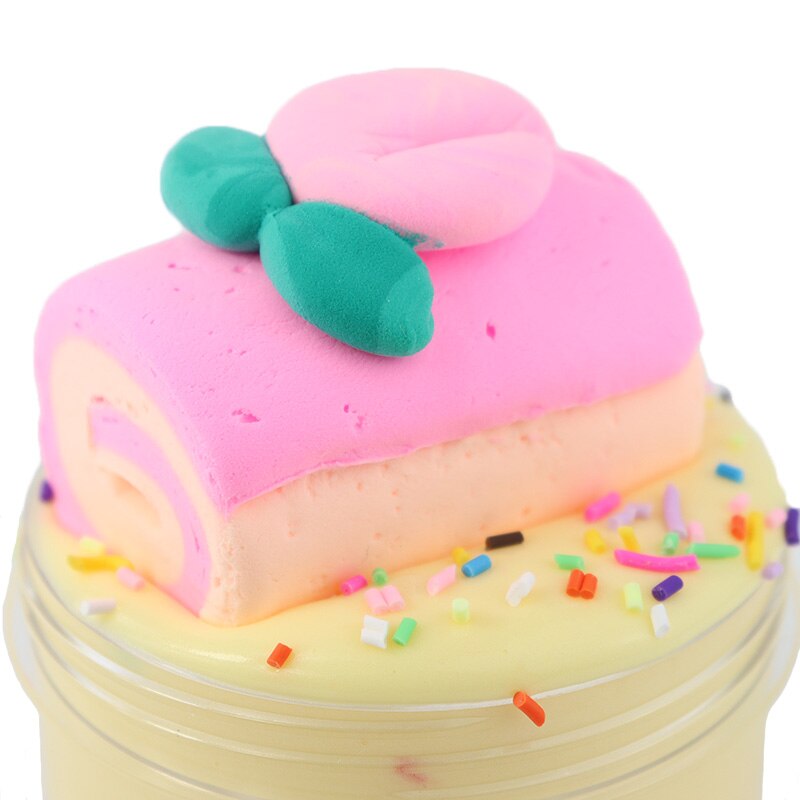 200Ml Cake Clay Charms Pluizige Slime Voor Polymeer Anti Stress Charmes Katoen Modder Magic Cloud Slime Plasticine Supplies Kids speelgoed