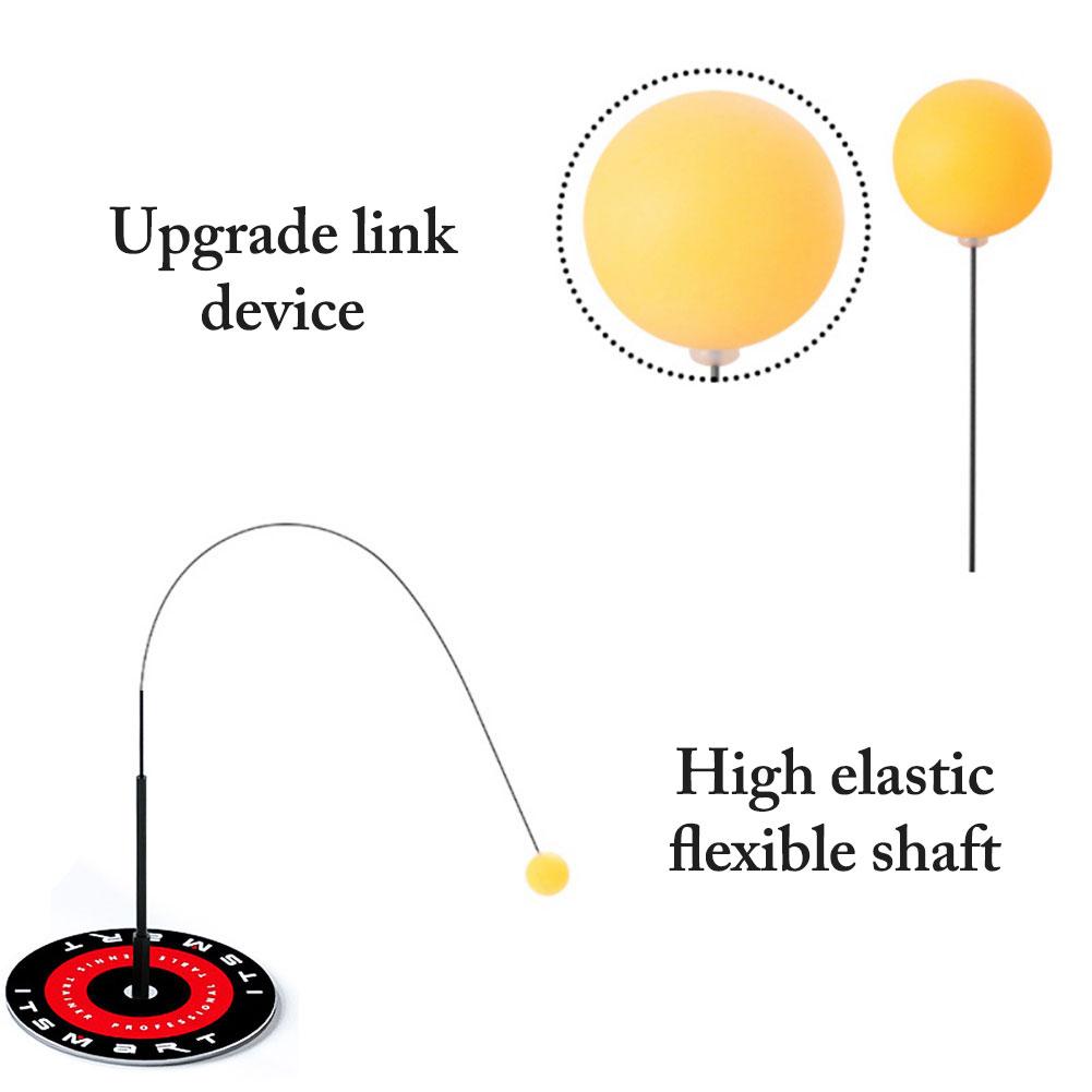 Portable Table Tennis Trainer With Elastic Soft Shaft Indoor Pingpong Training Machine For Child Adult Ping Pong Practice Tool