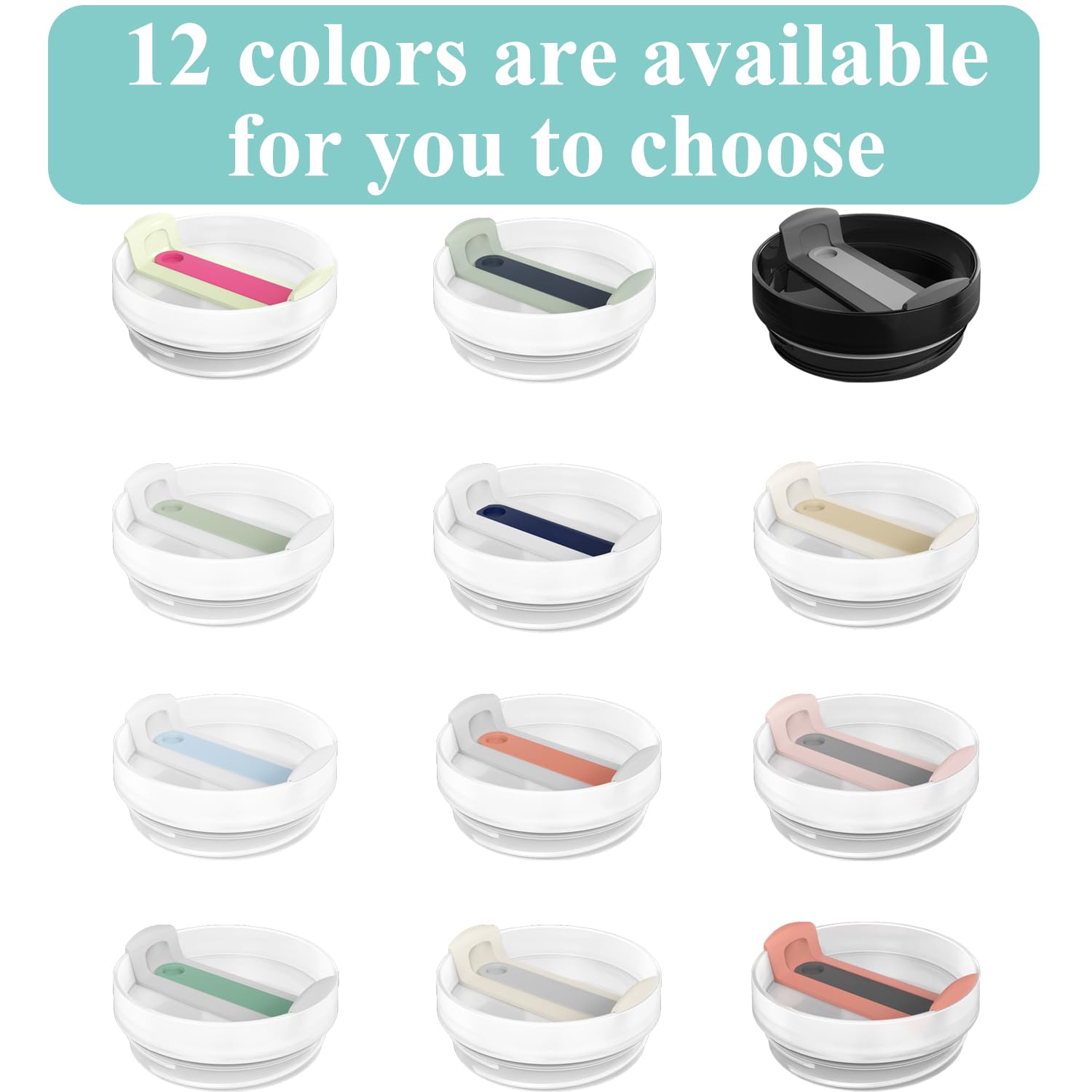 For Stanley Cup Cover Spill Proof Splash Resistant Tumbler Stainless Steel Car Mug Handle Straw Tumbler Lid Compatible Stainless