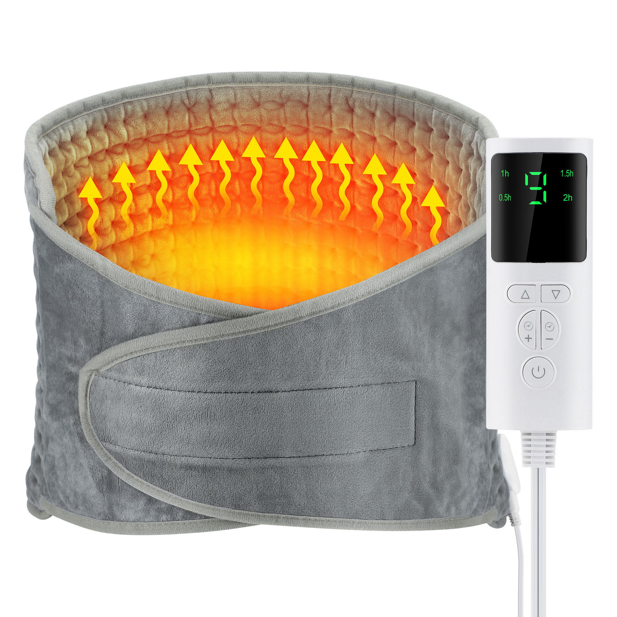 Cinto de suporte de aquecimento traseiro cinta de cintura aquecida com temperatura ajustável cinto traseiro quente abdômen mais quente almofada de apoio lombar