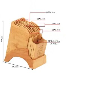 Nanzhu porte-couteaux de cuisine, fournitures de rangement porte-couteaux porte-outils porte-baguettes multifonctionnel porte-couteaux de cuisine: 5