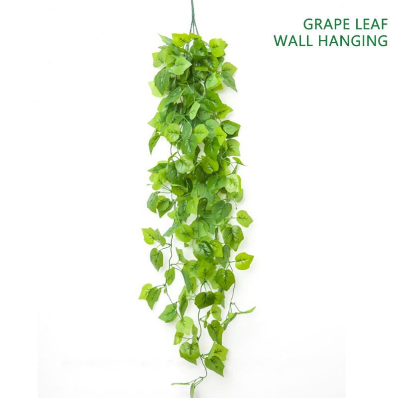 Simulation Green Plant Vine Green Radish Home Decoration Vine Leaves Chlorophytum Wall Hanging Eucalyptus Rattan Hanging Plant: A03