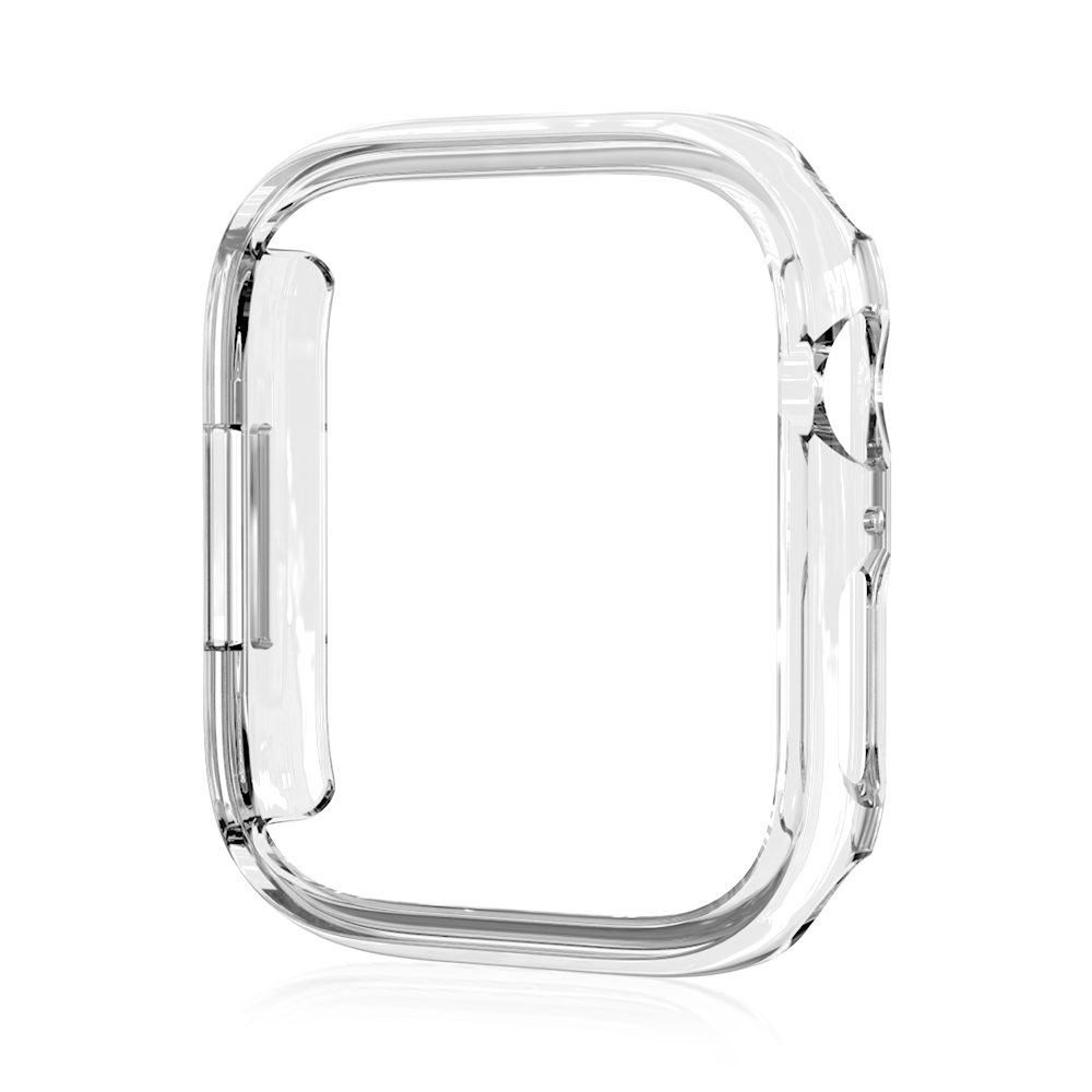 Para Apple Watch 45mm 41mm 38mm 42mm 40mm 44mm cubierta de esqueleto chapada marco duro de la caja del parachoques de PC para iWatch SE 8 7 6 5 4 3 2 1 funda: Blanco / 2 - 3,9 pulgadas