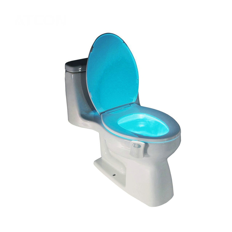 Lumière de LED intelligente pour siège de toilette 8 couleurs avec capteur de mouvement PIR Smart On/Off lampe de nuit à Induction infrarouge pour enfants lampe de sécurité