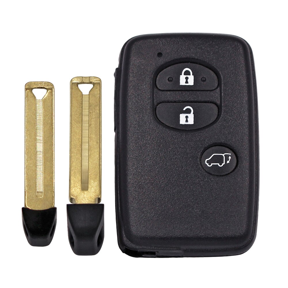 3 Button Remote Car Key Shell Case Fob for Toyota Prius Land Cruiser 4Runner With Insert small key HYQ14AAB Black: SUV button