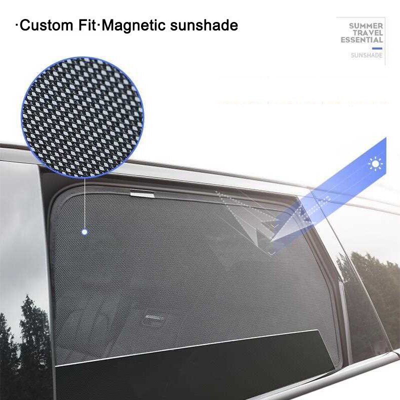 WENLO For Hyundai IX25 IX35 IX45 Elantra Mistra Verna Sonata Tucson Magnetic Car Side Window Sun Shades Cover Mesh car curtain
