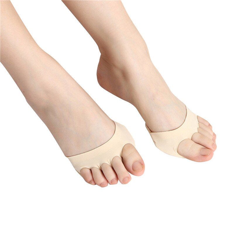 Forefoot Pads For Women High Heels Half Insoles Five Toes Insole Foot Care Calluses Corns Relief Feet Pain Massaging Toe Pad: Nude