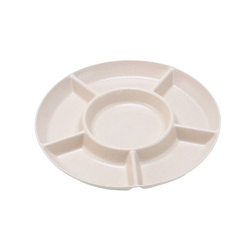 1pc matförvaringsbricka nötter fat godis snacks serveringsfat delad torkad frukt snack tallrik aptitretare serveringsfat för fest: Beige