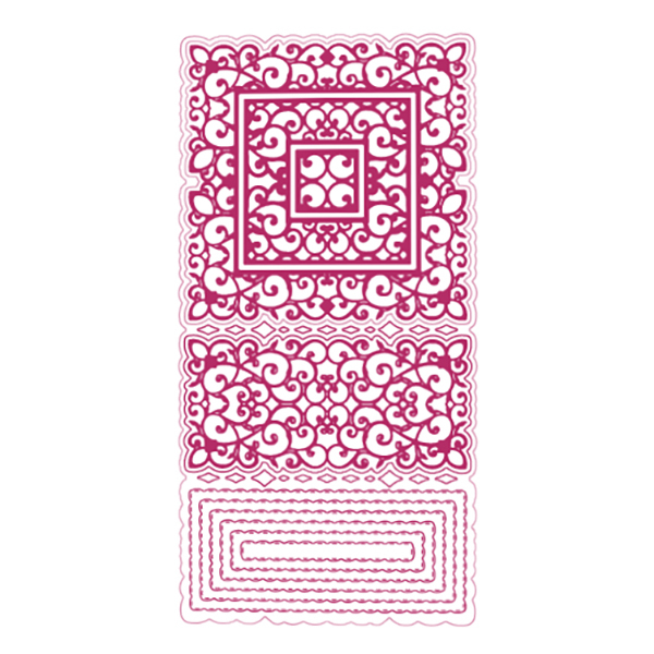 Square Z Fold Card Shape Autumn Metal Craft Cutting Dies For Diy Scrapbooking Paper Diary Decoration Manual Embossing: Default Title