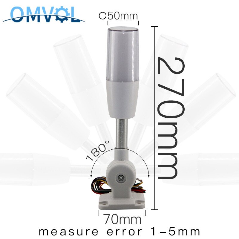 Voyant lumineux Led tricolore 24V, 3 couleurs en 1, lampe d'avertissement intelligente pour Machine à alarme