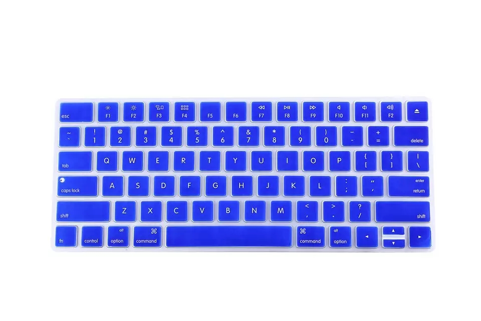 Silikone desktop pc magic keyboard cover skin til apple magic keyboard 2 trådløs genopladelig us version nyeste model): Blå