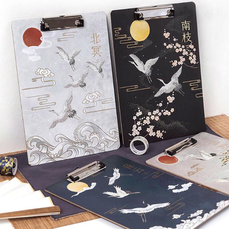 Pince pour classeur, presse-papiers en bois, classeurs A4, Style chinois rétro, pour le bureau