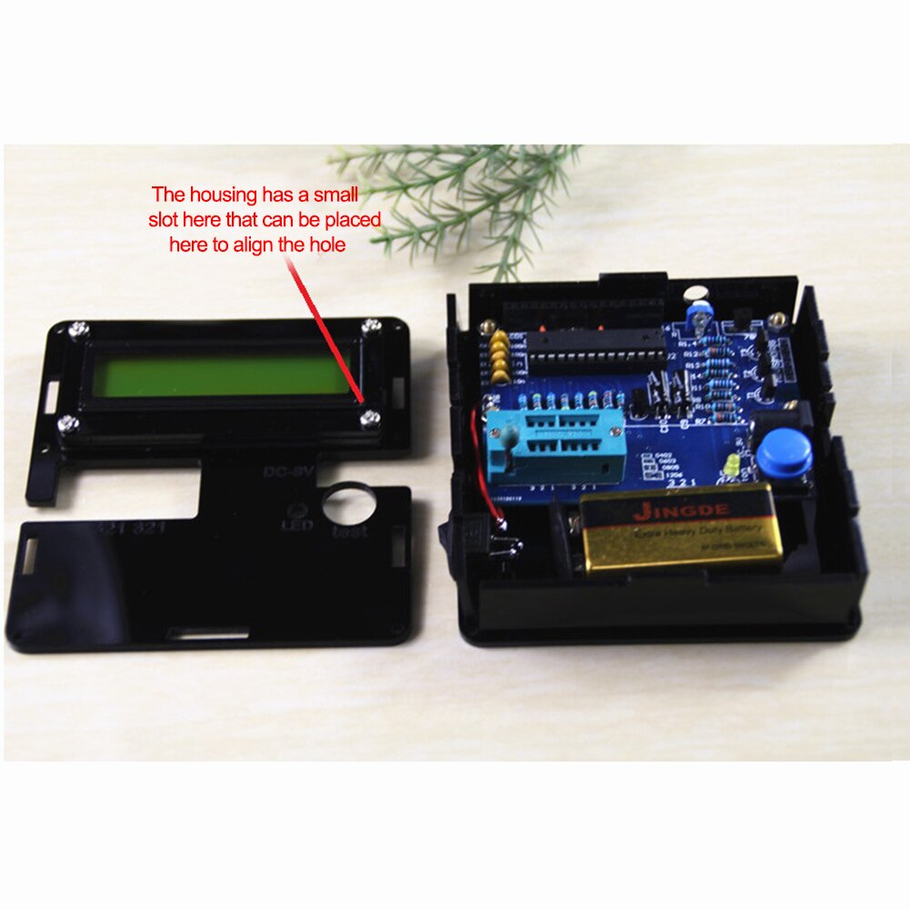 DIY KITS YD-CS Transistor Tester For Multimeter Meter Resistor Capacitor Triode Electronic Measurement With Shell