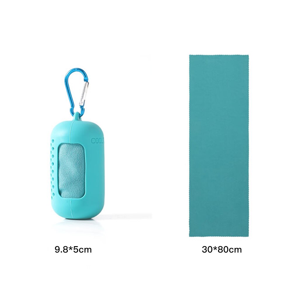 Microfiber Travel TowelQuick Dry Towel Ultralight Camping Compact Swimming Towels Hand Face Mini Towel with Silicon Case Running