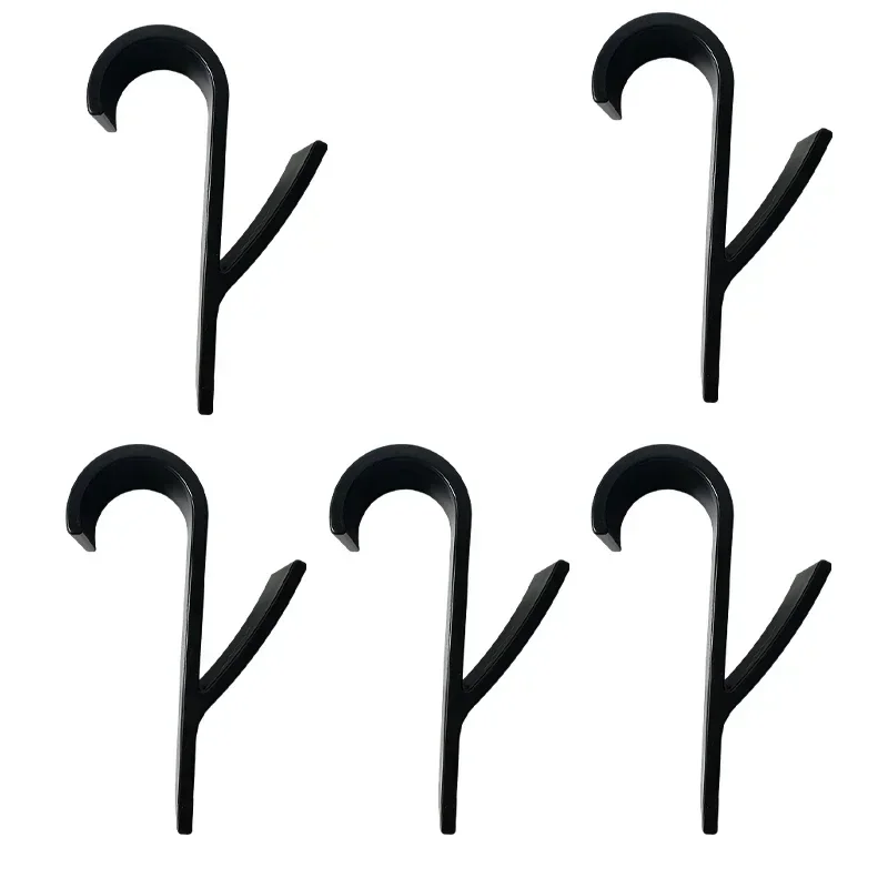 Keuken Badkamer Hanger Clips Magazijnstellingen Wit Doorzichtige Hanger Verwarmde Handdoek Radiatorrail Kleding Sjaal Hanger Haken Houder: Olijf Bruin