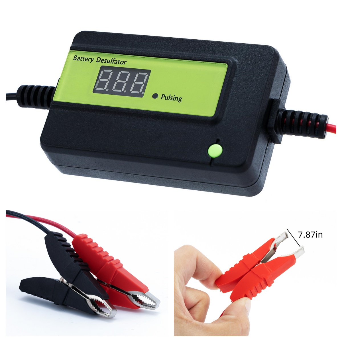 2A Lead Acid Battery Desulfator 12V 24V 36V 48V Battery Regenerator Auto Pulse Desulfator