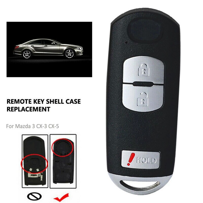 Keyless Entry Remote Autosleutel Shell Case Fob 4 Knop Voor Mazda 3 6 CX-3 CX-9 MX5