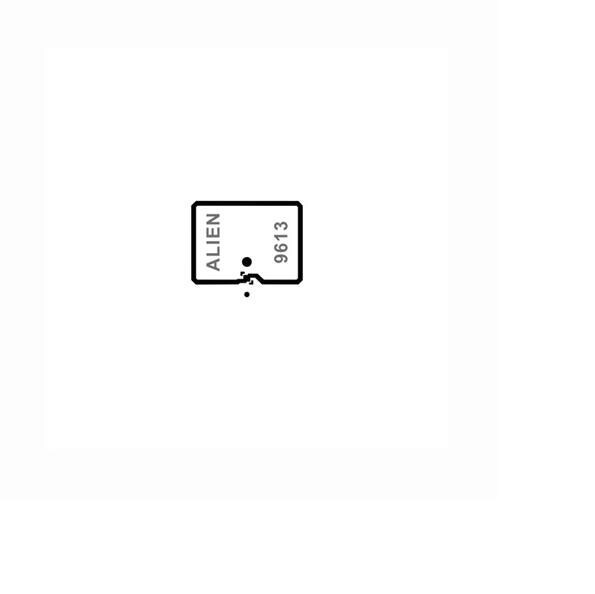 100pcs/lot Aline 9613 RFID Adhesive Tag Aline H3 electronic label 860-960MHz 512Bit Alien Higgs-3 UHF wet lable
