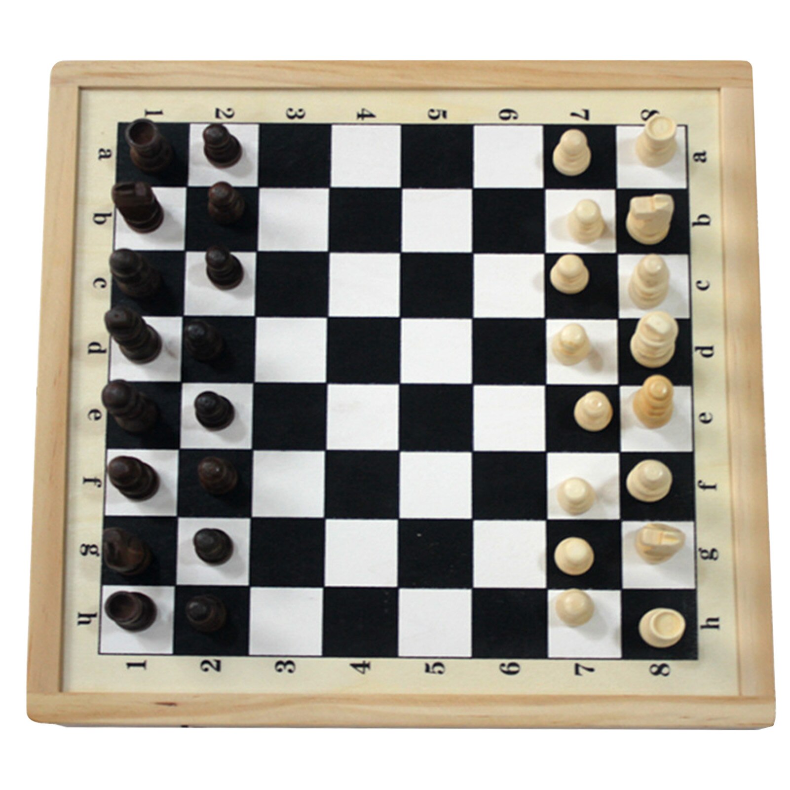 Juego de Pelota plegable para desenfundar rápido, dos en uno, para jugar al ajedrez, adecuado para niños y adultos, juegos de madera de Hockey: A