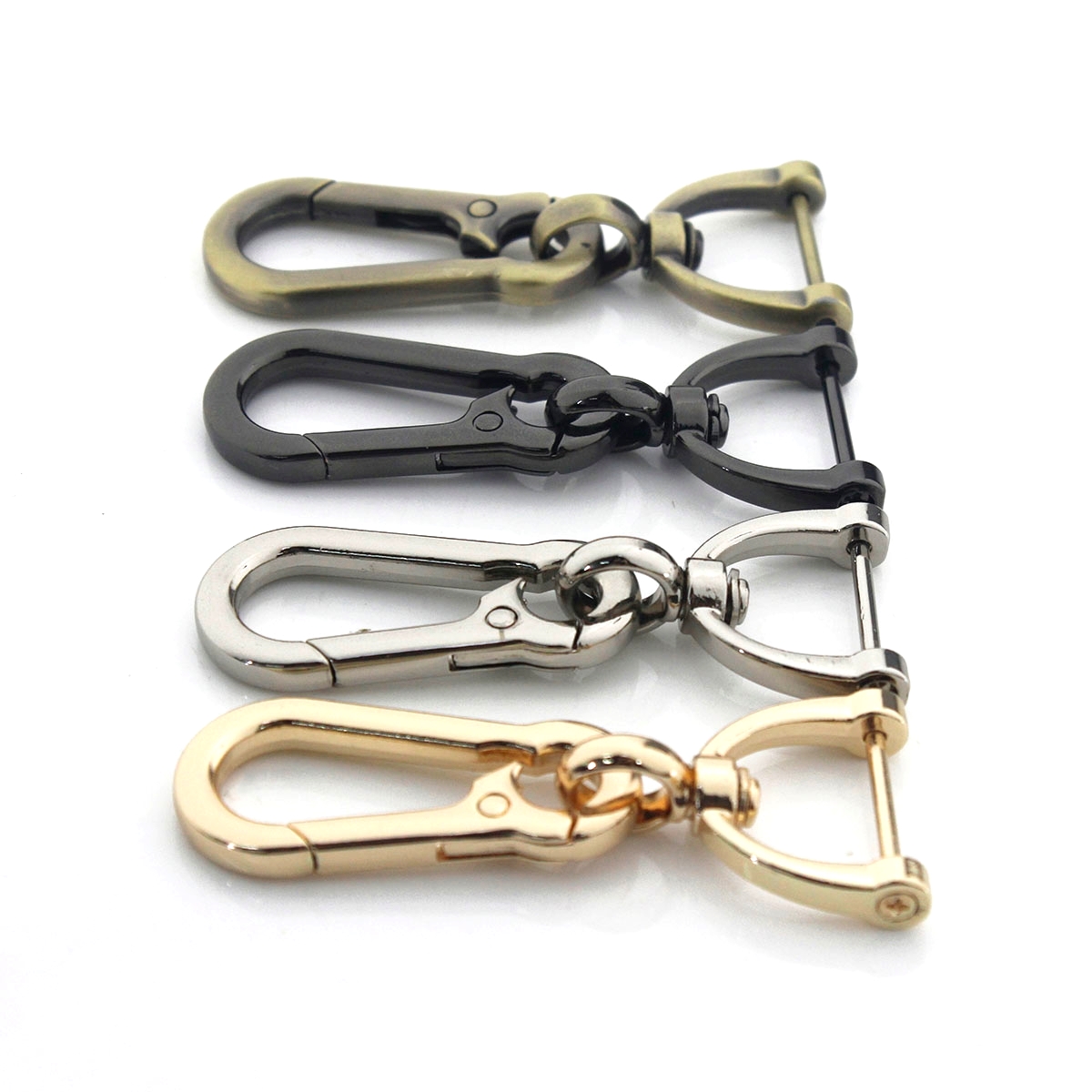 1 stücke Metall Haken Schnalle mit Abnehmbare Offen Schraube D Ring Verschluss für DIY Leder Handwerk Tasche Gurt Gürtel Griff schulter Zubehör