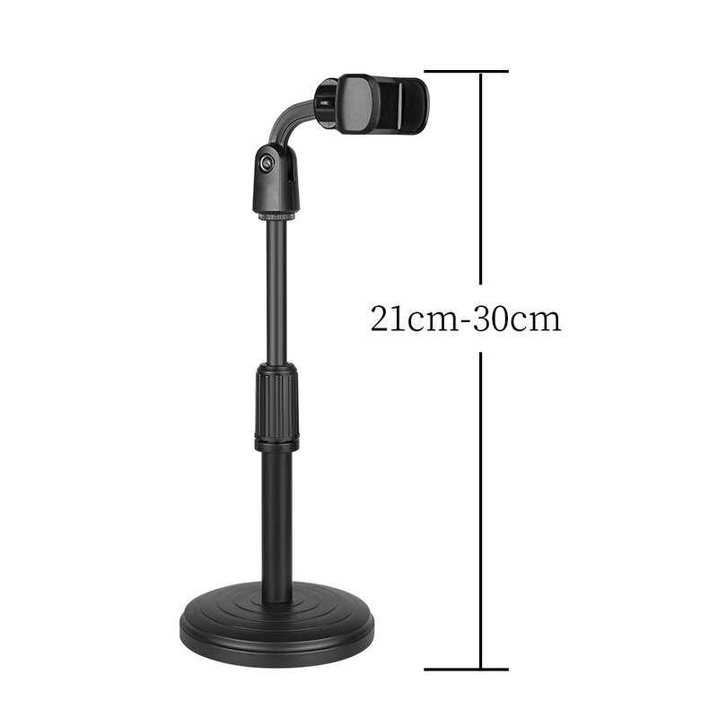 Cell Phone Stand, Adjustable Height Angle Phone Holder Flexible Arm Universal Phone Stand for Desk Desktop Cell Phone Holder