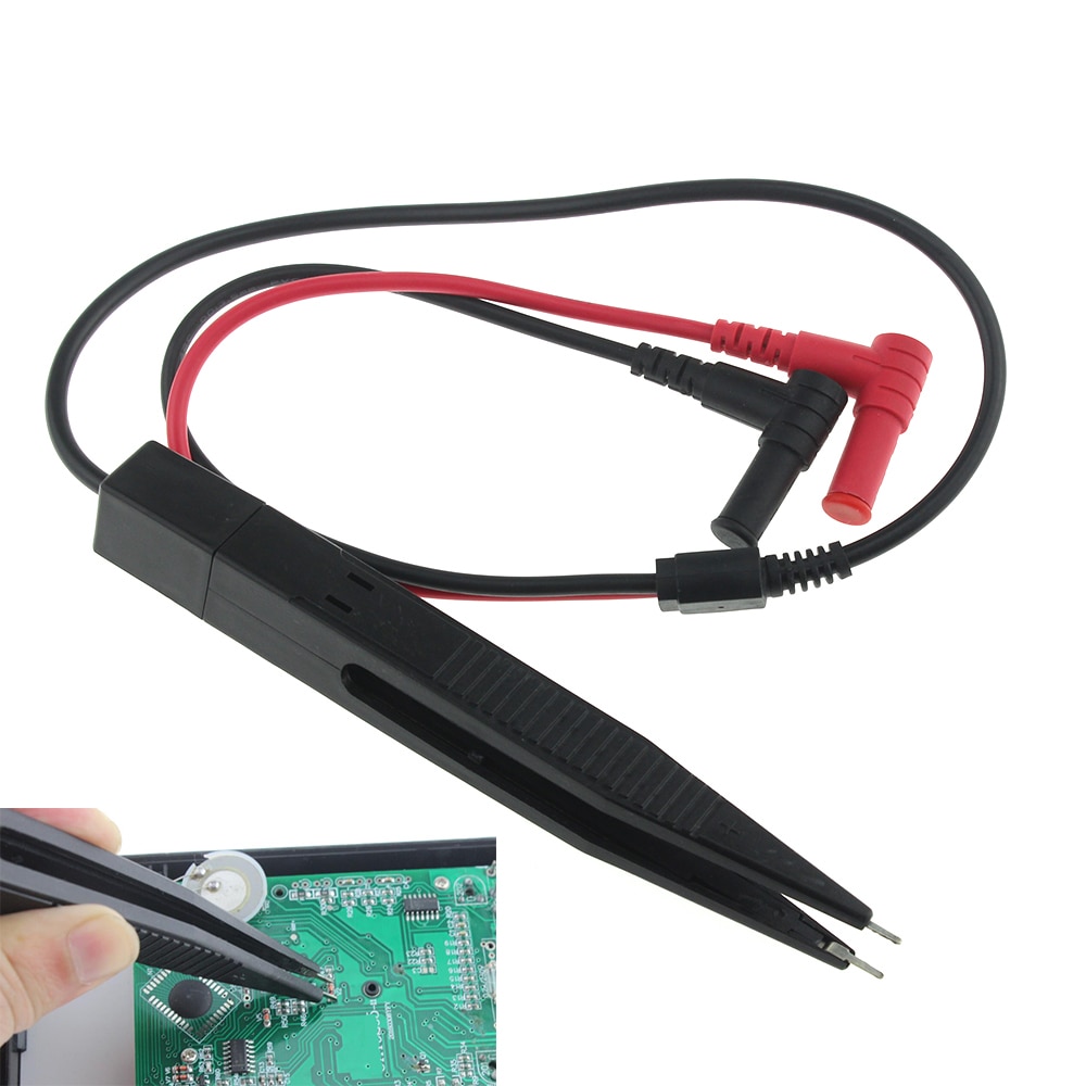 Alligator Chip Test Leads Component Lcr Testing Tool Multimeter Tester Meter Pen Test Probe Lead Pincet Voor Fluke Voor Vichy