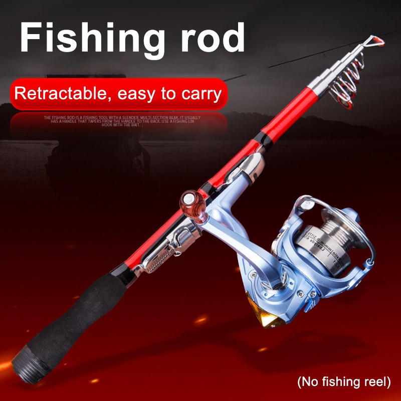 Portable Telescopic Fishing Pole Small Size Hard Fishing Rod for Sea Lake YA88