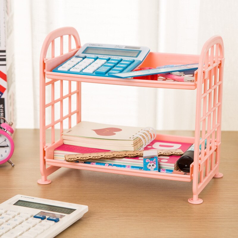 Dubbele Laag Mesh Bestand Lade Organizer Document Tijdschriftenrek Plastic Boek Houder Desktop Opslag Mand Plank Briefpapier