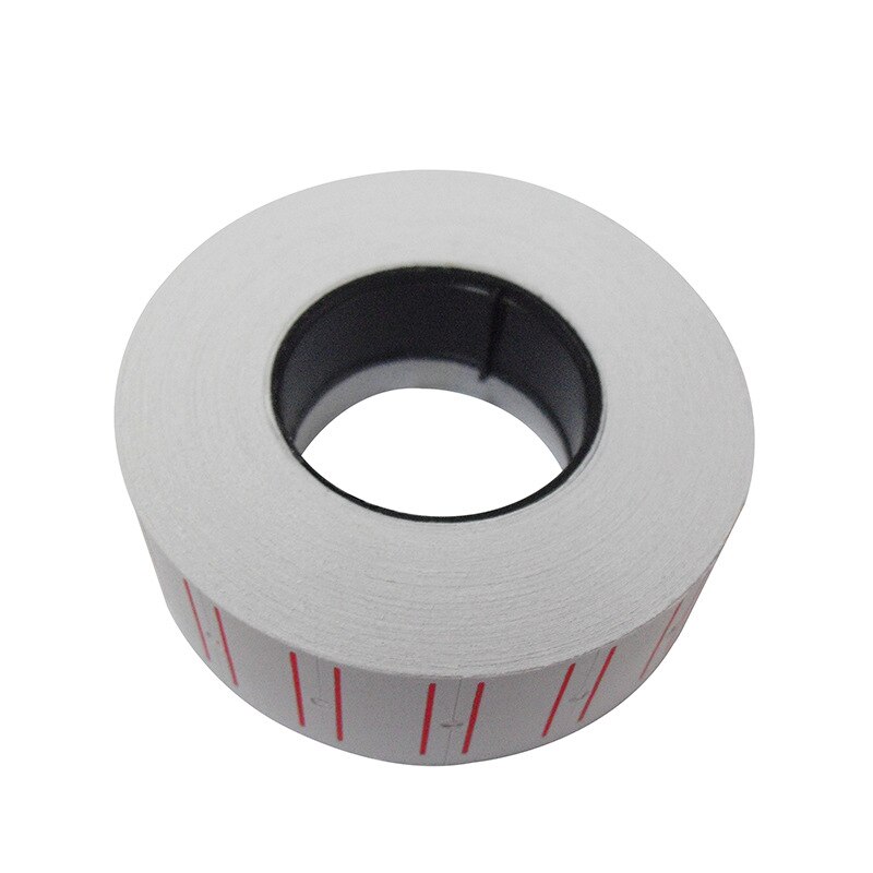 10 Rolls (6000Labels) wit Zelfklevend Prijs Label Label Sticker Kantoorbenodigdheden Enkele Rij Supermarkt Prijs Papieren Etiketten
