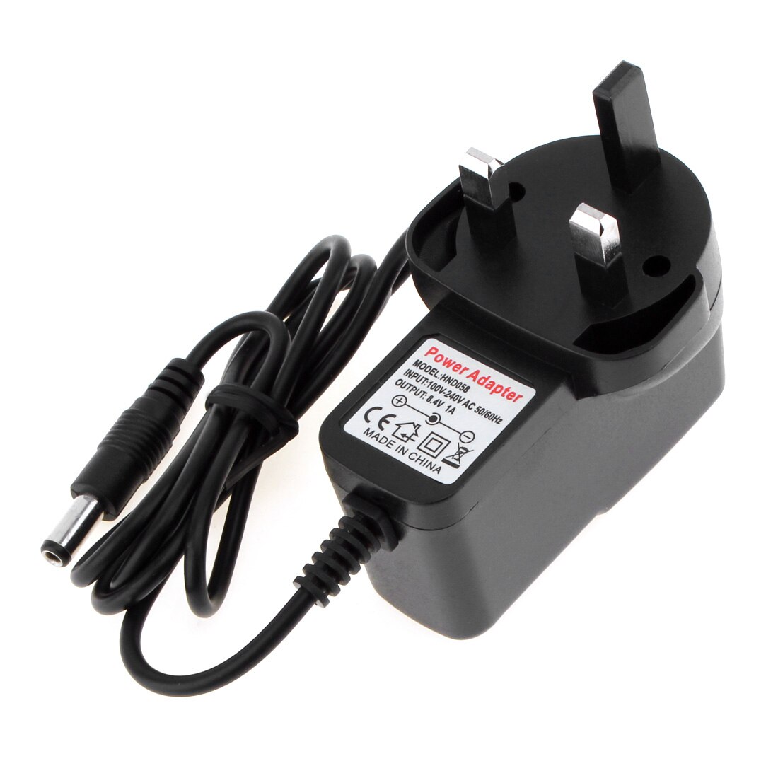 Universal AC/DC Traveling Power Adapter Charger DC8.4V 1A Output Power Adapter US/UK/EU Plug for 8.4V Battery Pack Mobile Device