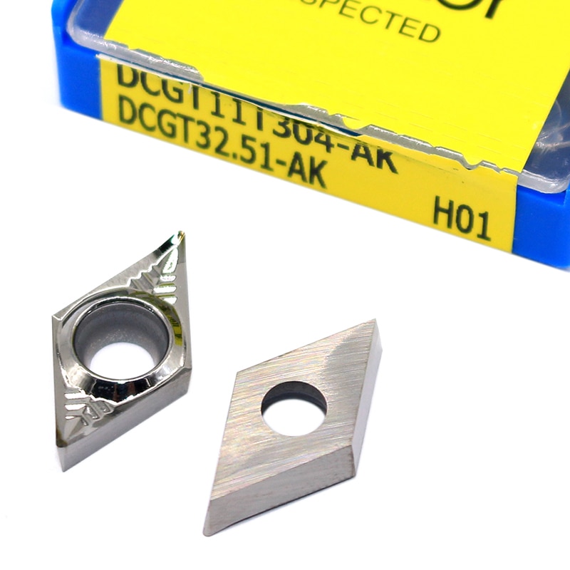 Dcgt 11 t 302 dcgt 11 t 304 dcgt 11 t 308 ak h01 100%  original skærfræser aluminiumslegering cnc drejebænk værktøj aluminium bearbejdning