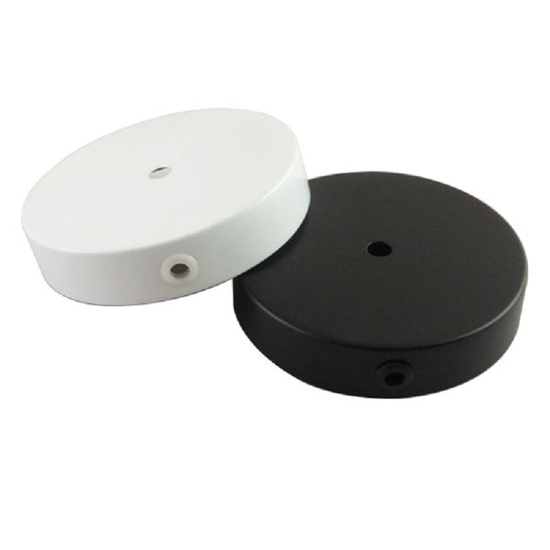 120mm ~300mm table floor lamp metal base with 10mm central hole and side hole fold edge inward 5mm for table lamp/floor lamp use