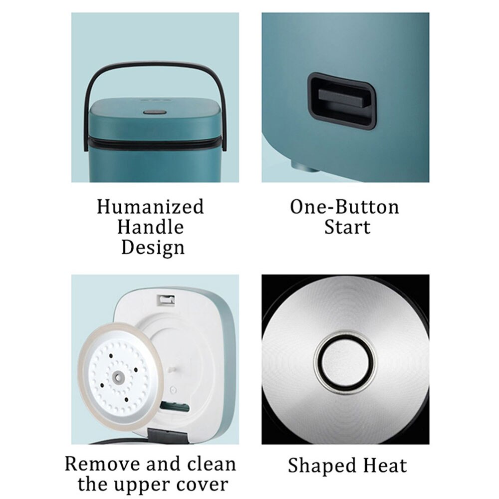 1.2L Mini Rice Cooker Multi-function Single Electric Non-Stick Rice Cooker 200W Household Small Cooking Machine Make Porridge