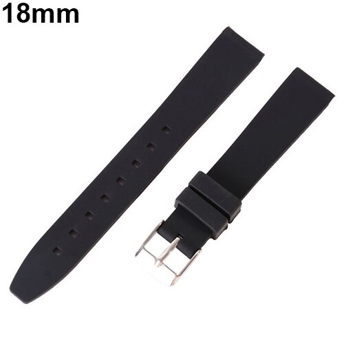 16mm - 28mm bracelets de montre de rechange en silicone souple et résistant à l'eau
