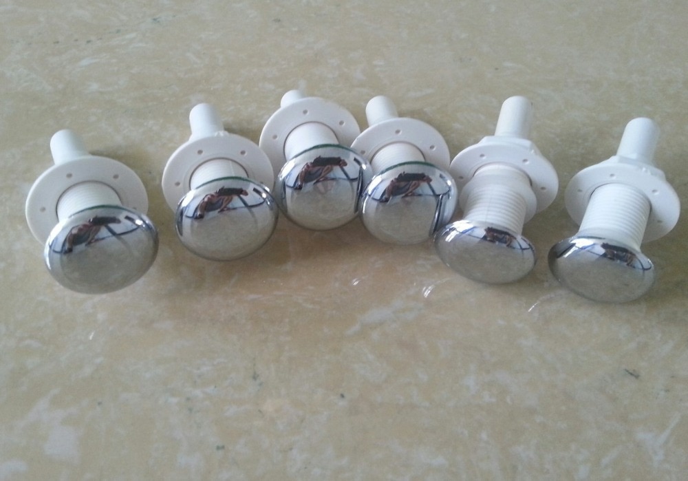 Bath air blower nozzle Bathtub spa Air bubble jet with Chrome plating