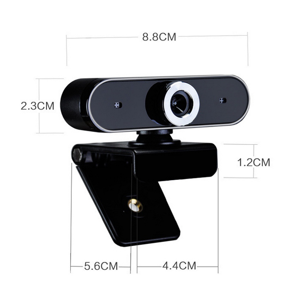USB Webcam HD Webcam and Built-in HD Rotate 360 ​​Degree Noise Reduction Microphone USB Plug Play Webcam Widescreen Video