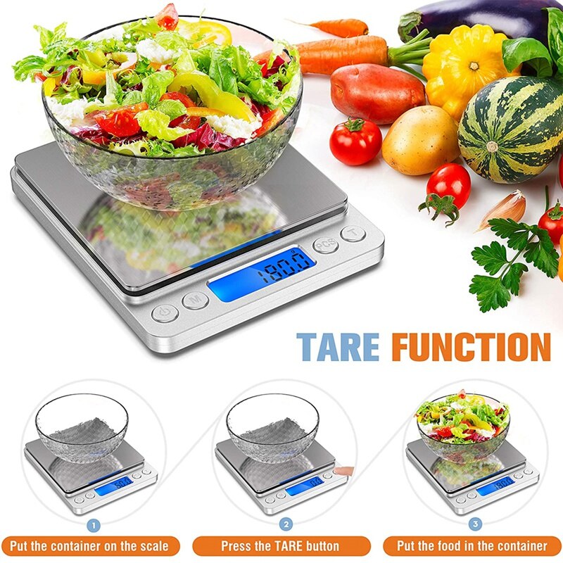 Food Scale Digital Kitchen Scale Weight Grams and Oz for Cooking Baking, Coffee Scales Grams Nutrition Calculator