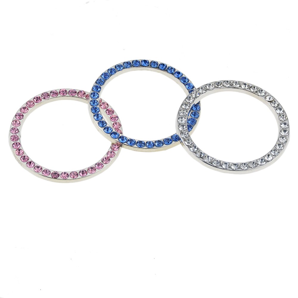 1pc 40mm/1.57 " autojen käynnistyspainike koristeellinen timantti strassirengas ympyräverhoilu auto auton koristetarvikkeet