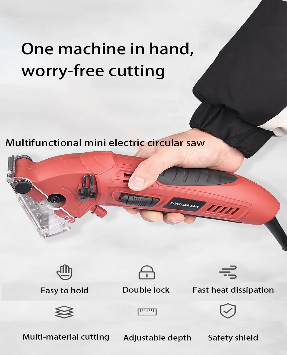 110V American plug/220V European plug Mini circular saw 400W wood metal tile cutter electric saw power tool